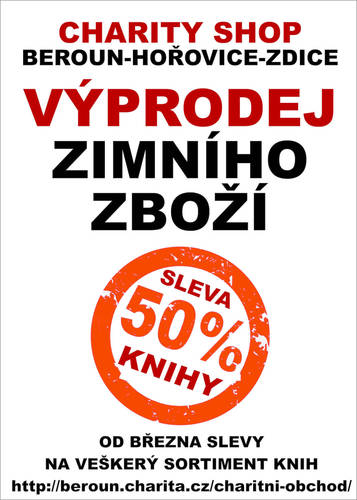výprodej CHARITY SHOP